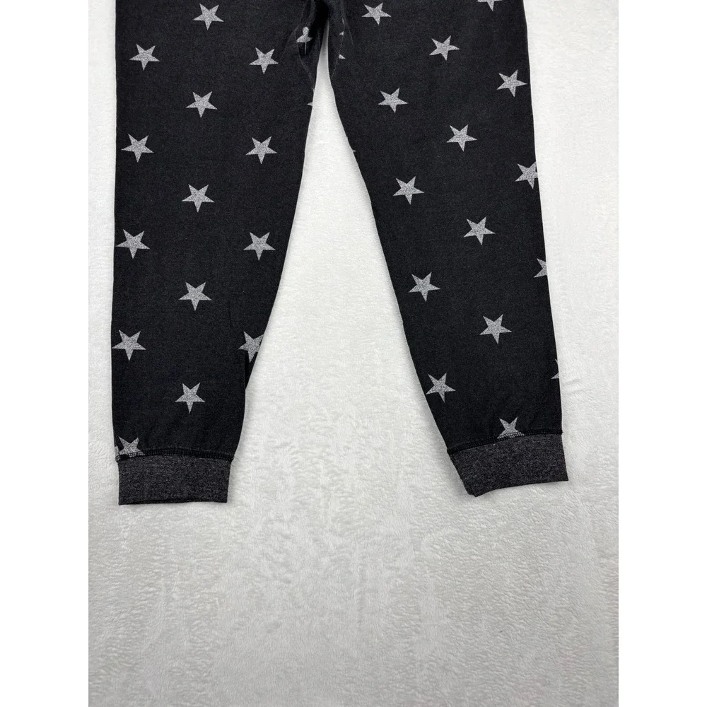 Brooklyn Cloth Mens Star Print Joggers Charcoal Grey Sweatpants Size L